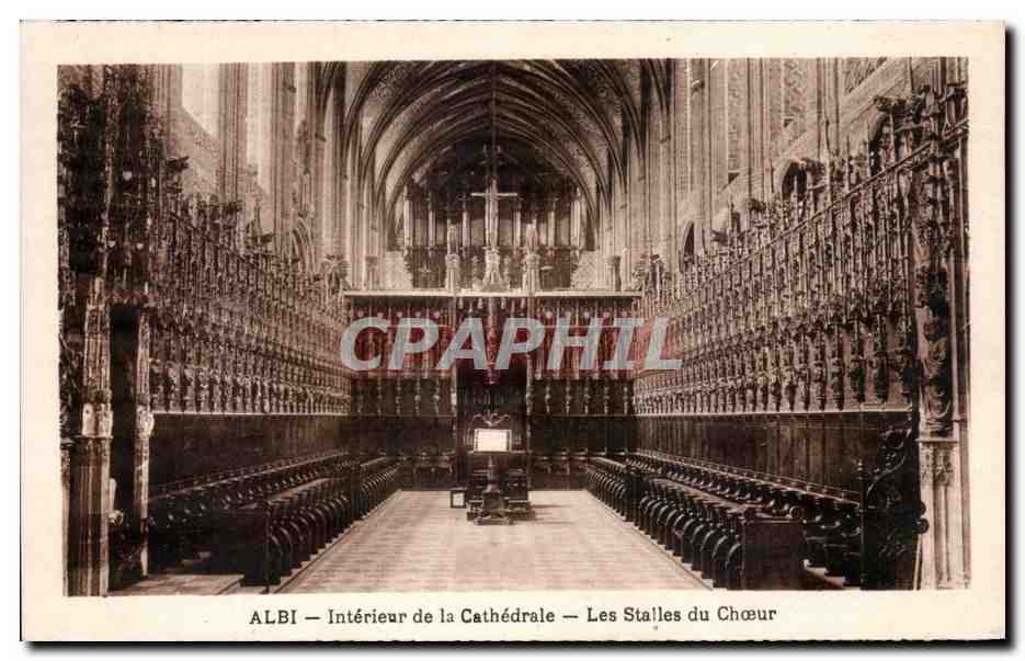 ALBI — Intérieur de la Cathédrale — Les Stalles du Chœur