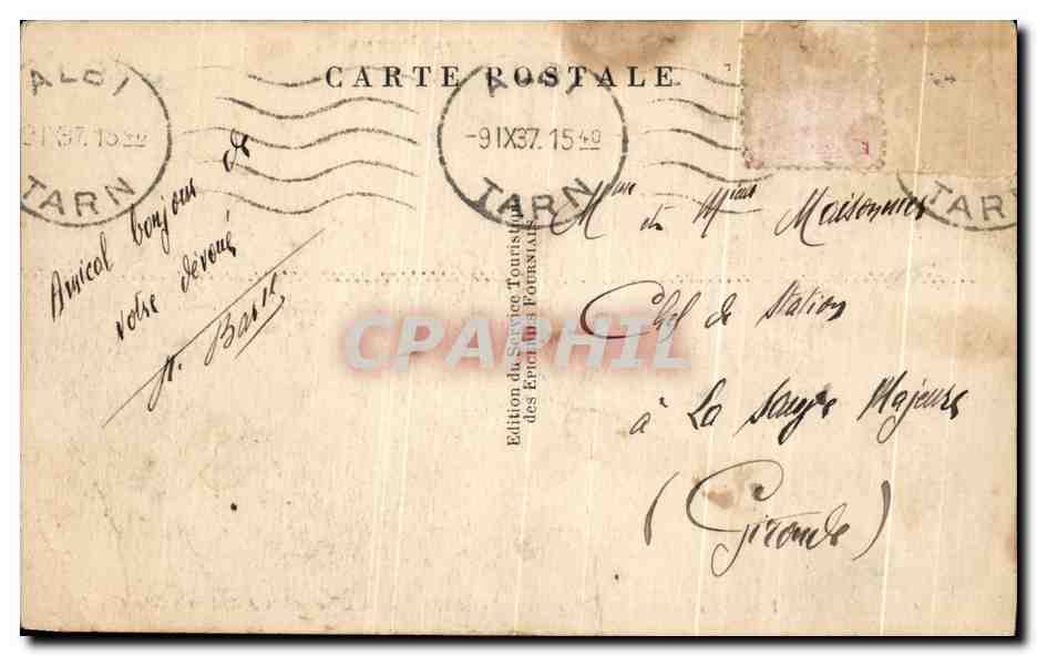 CPA Albi Vue du pont Neuf Lycee des Garcons Cathedrale Ste cecile — Reverso