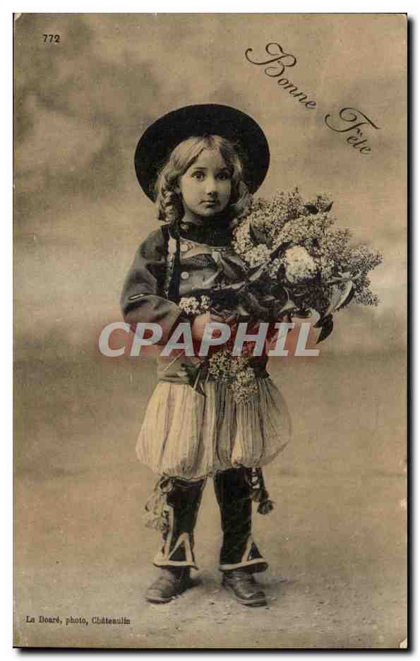 CPA Bonne Fete Enfant Breton