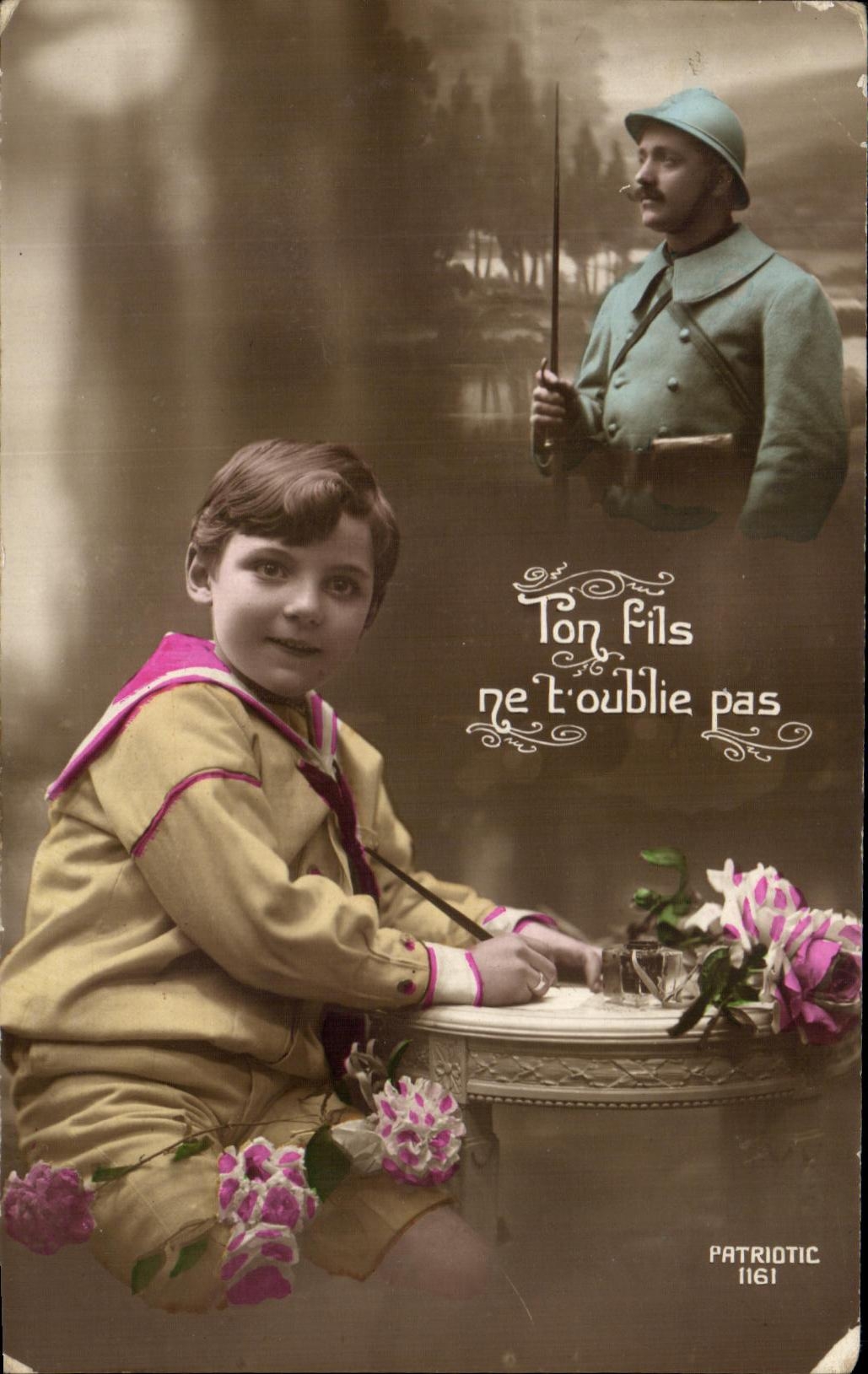 CPA Ton Fils ne toublie pas Militaria 