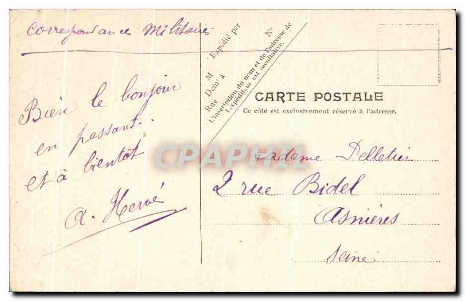 CPA Amiens Eglise Saint Martin — Back