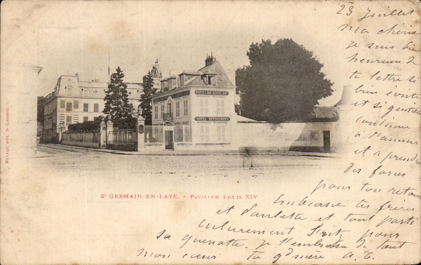 CPA St Germain En Laye Pavillon Louis XIV