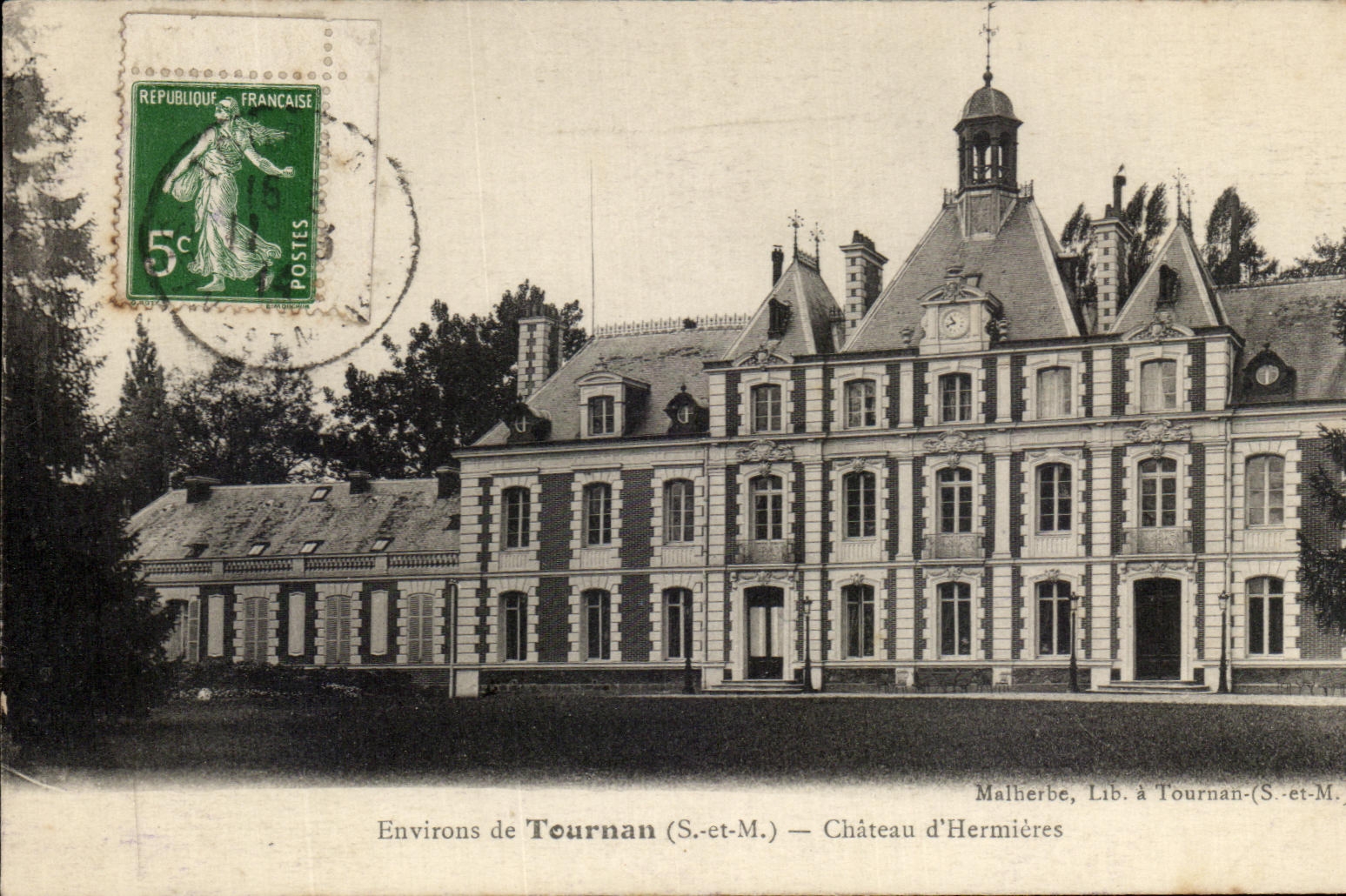 CPA Environs de Tournan Chateau d'Hermieres