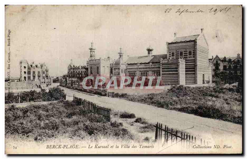 CPA Berck Plage Le Kursaal et la Villa des Tamaris