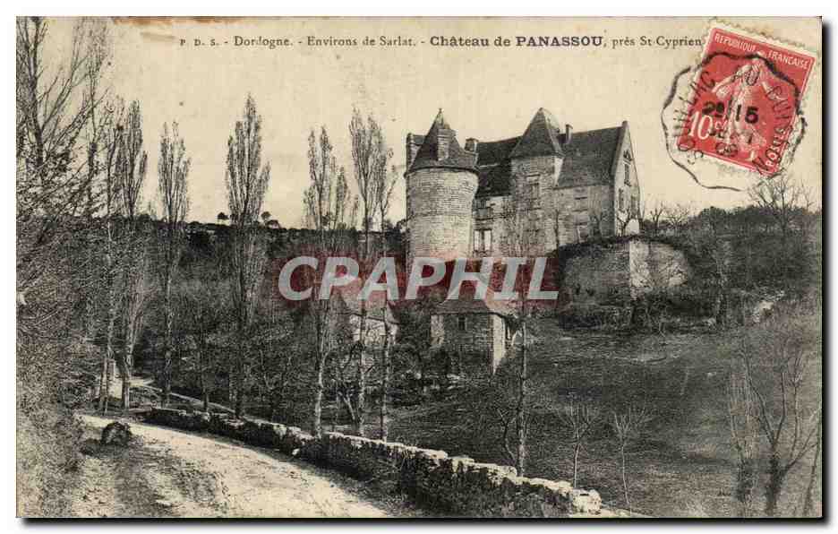 Château de Panassou, près St-Cyprien — Dordogne, Environs de Sarlat — éditeur P.P.S.