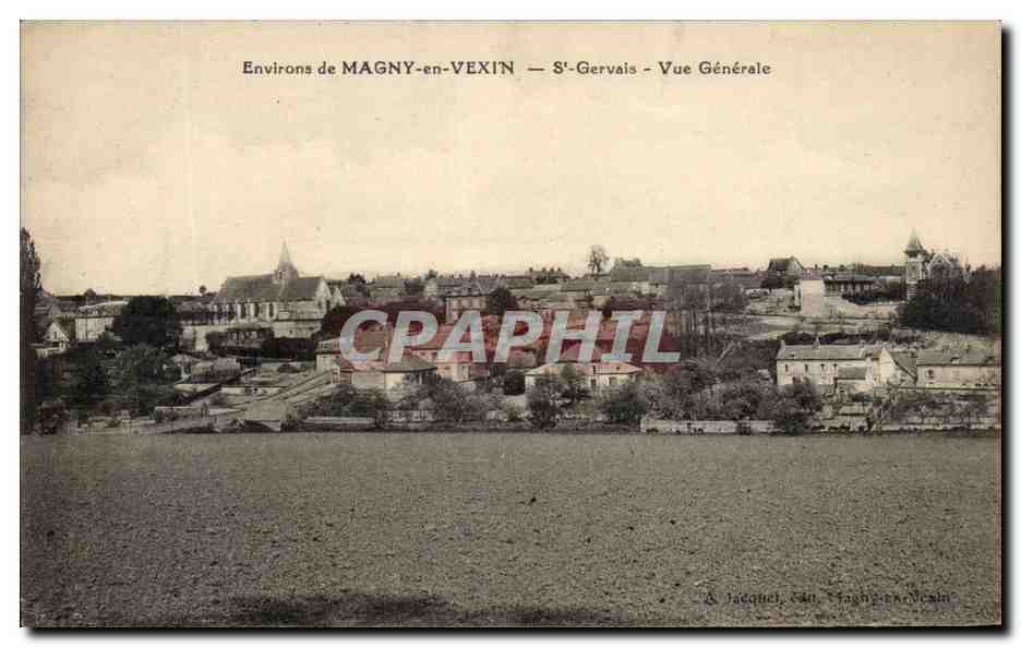 CPA Magny en Vexin St Gervais Vue Generale