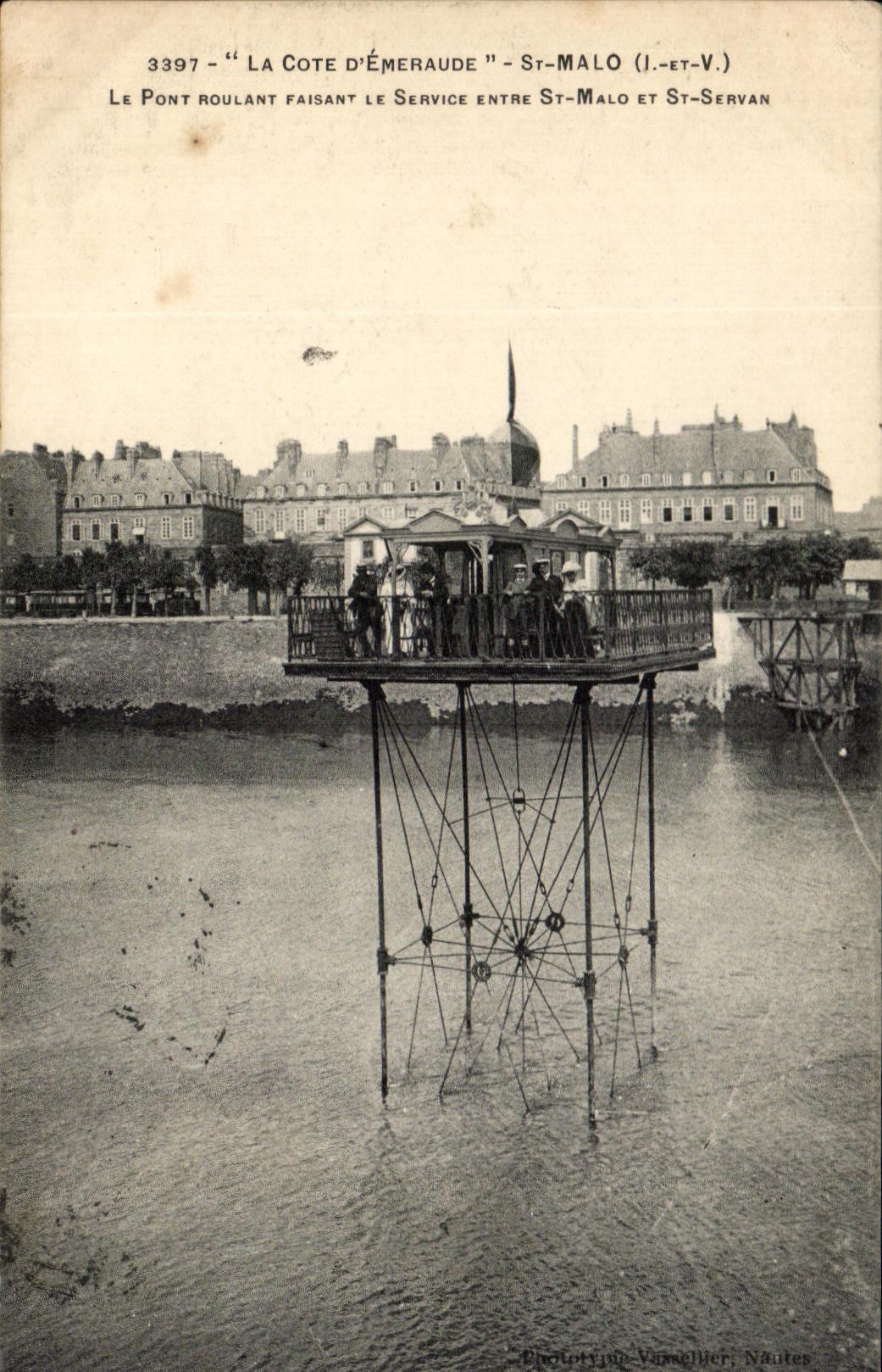El Puente móvil "La Cote d'Émeraude" - St-Malo (I.-et-V.)