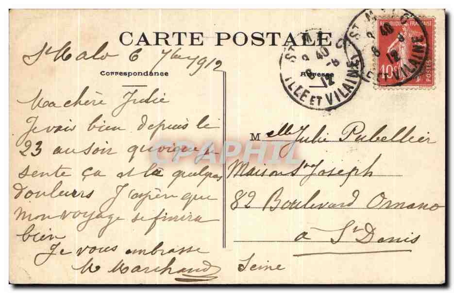 El Puente móvil "La Cote d'Émeraude" - St-Malo (I.-et-V.) — Reverso