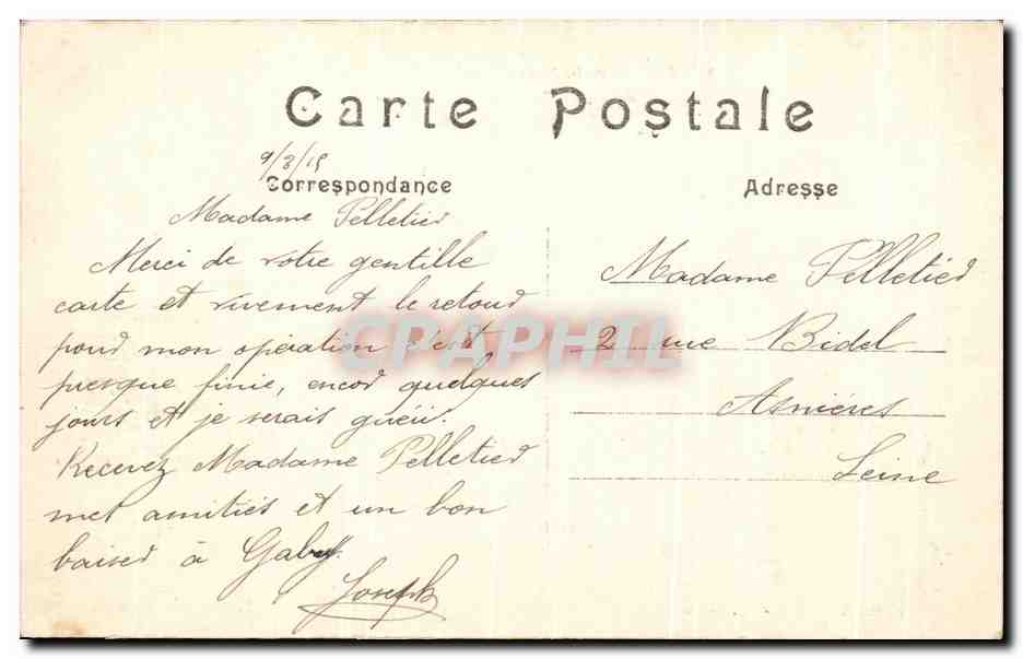 Etrepy — Intérieur du Château — Bataille de la Marne (6 au 12 septembre 1914) — Reverso