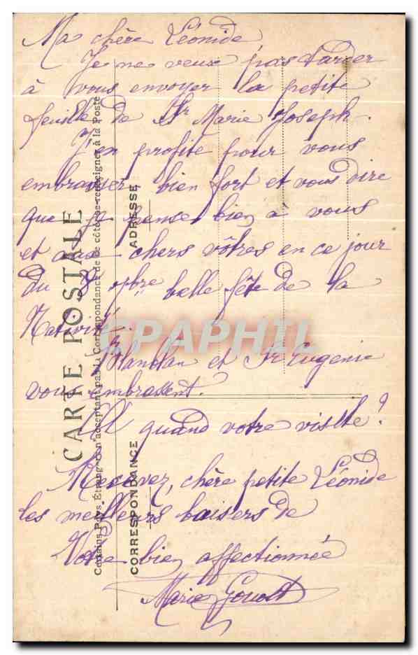 CPA Montargis Vue Generale — Rückseite
