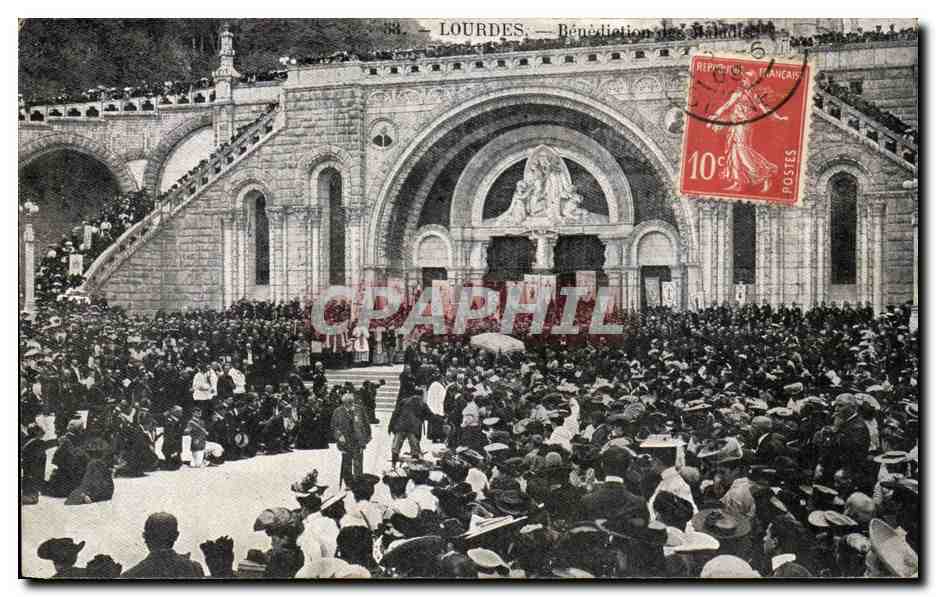 CPA Lourdes Benediction