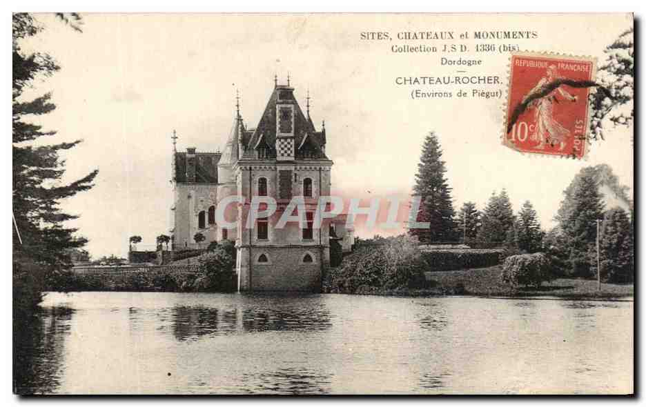 CPA Sites Chateaux et Monuments Collection Chateau Rocher Environs de Piegut 