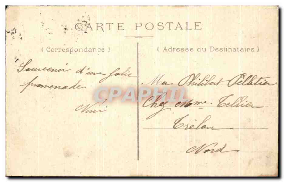 Sarlat — Vue d'ensemble sur la Cathédrale — Éditeur non identifié — Verso