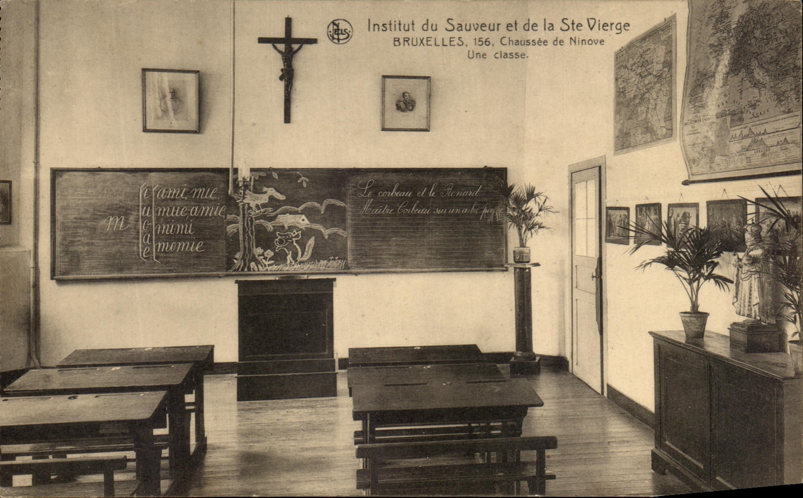 CPA Institut du Sauveur et de la Ste Vierge Bruxelles Chaussee de la Ninove Une classe