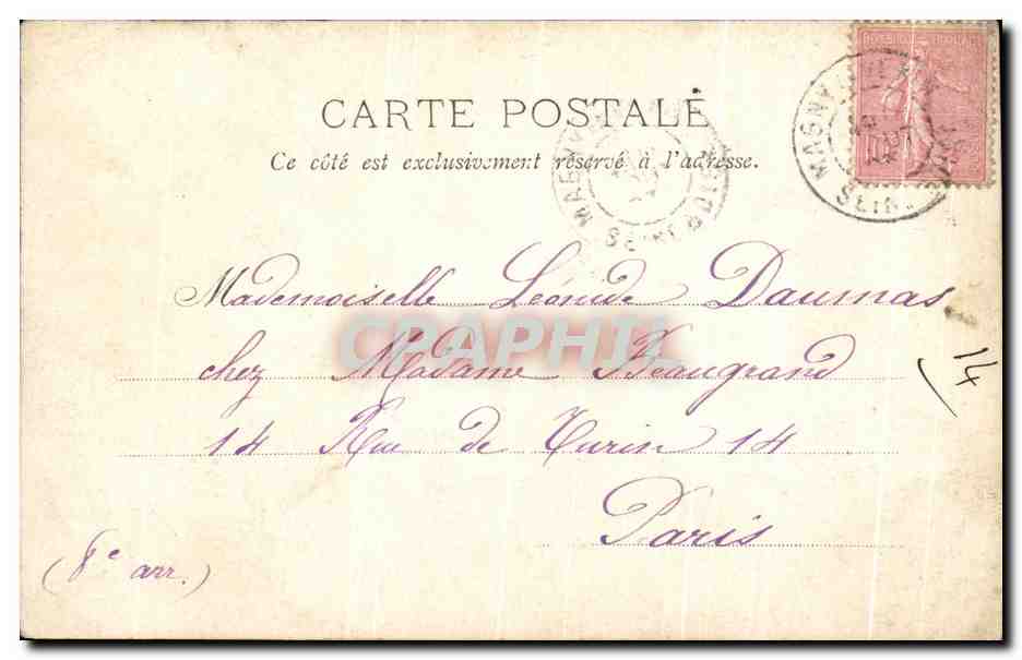 CPA Chapelle de l'internat Sainte Marie  — Rückseite
