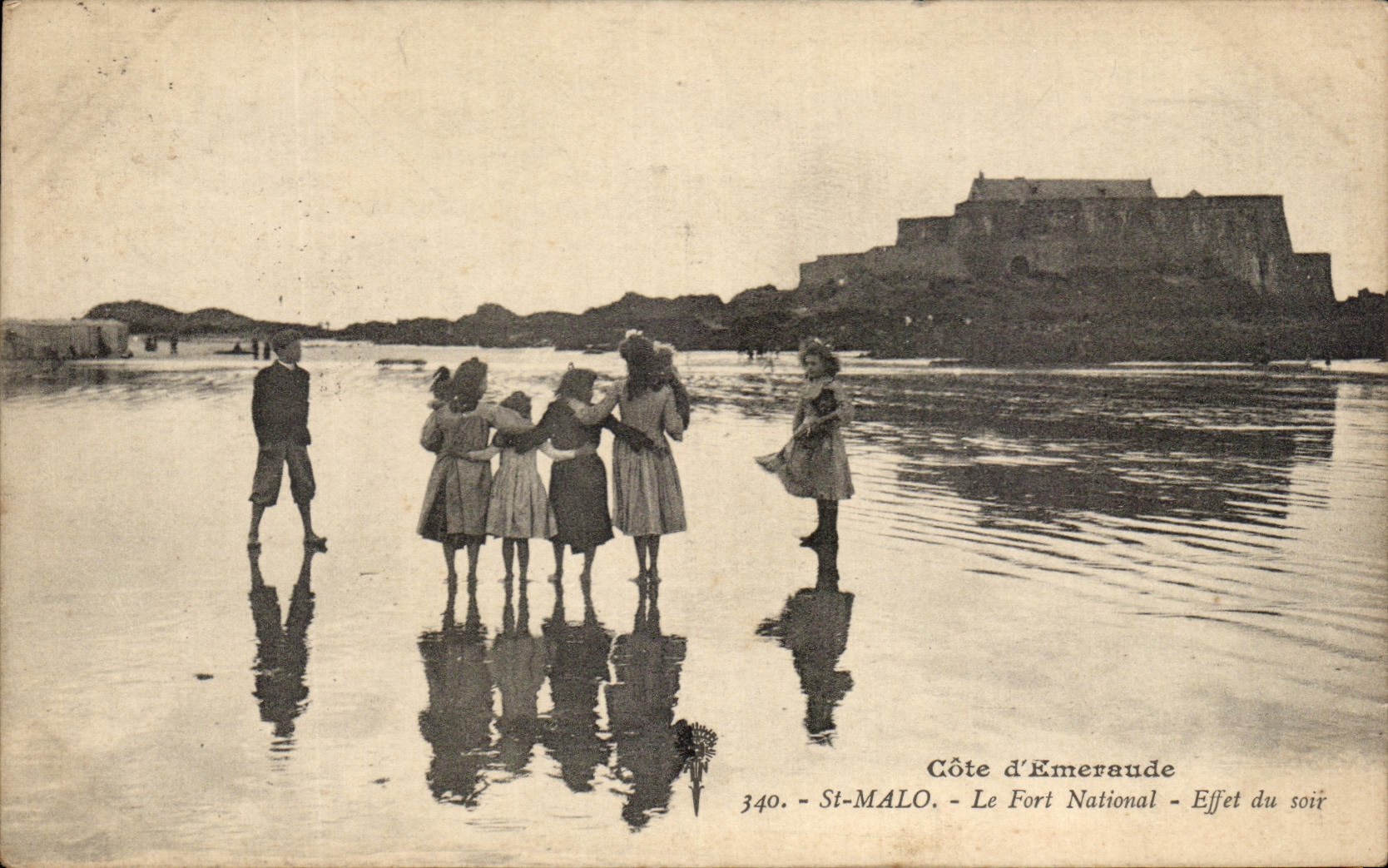 St-Malo - Côte d'Émeraude - Le Fort National - Effet du soir