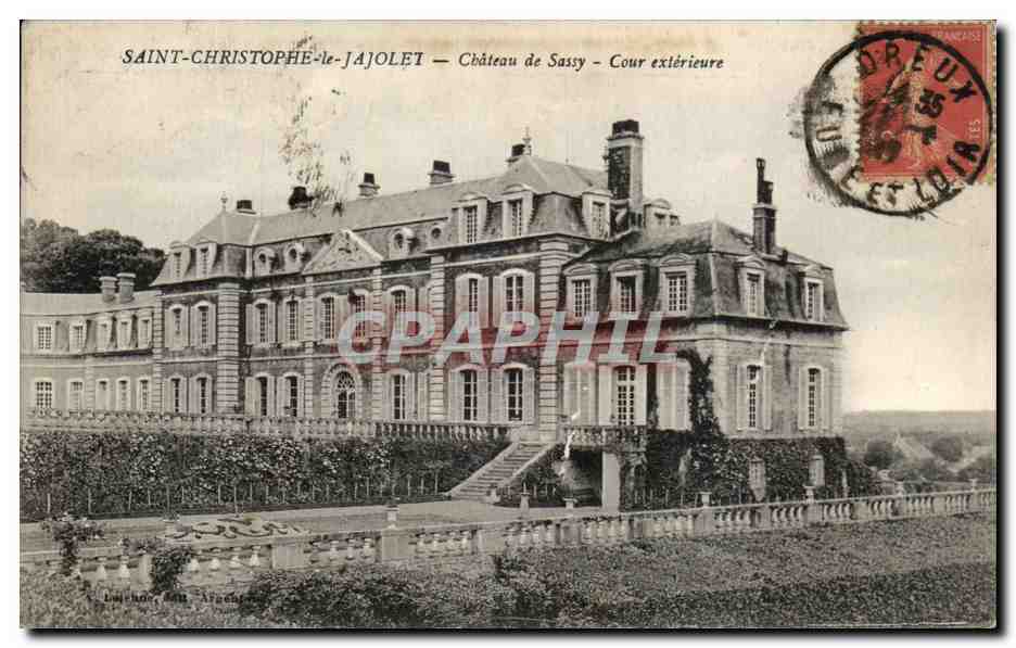 Saint-Christophe-le-Jajolé - Château de Sassy - Cour extérieure — Éditeur : L. Bouchon, Arras