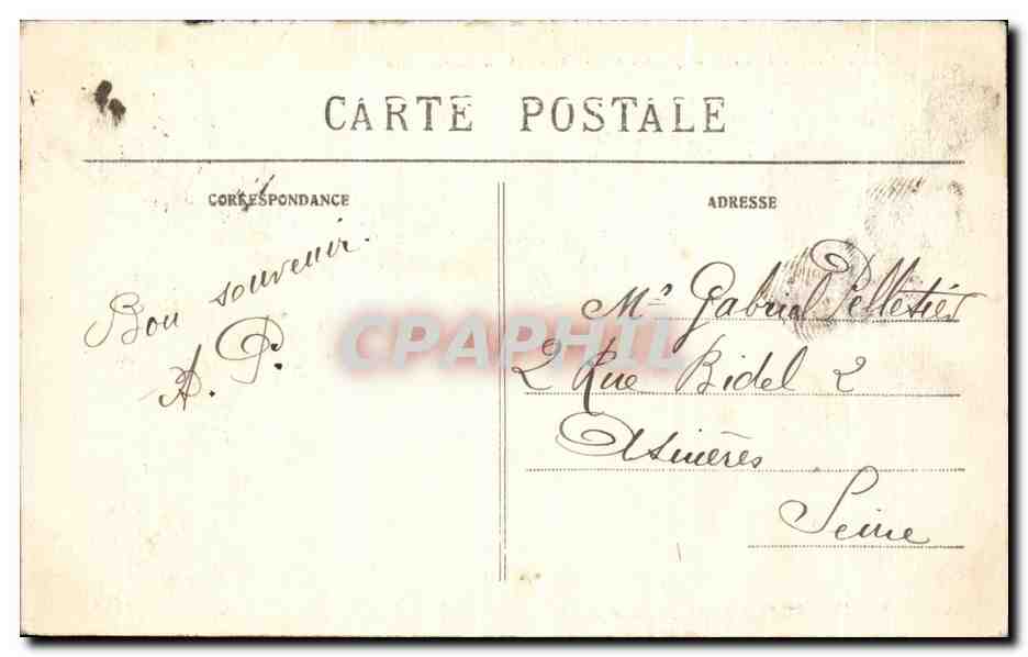 Saint-Christophe-le-Jajolé - Château de Sassy - Cour extérieure — Éditeur : L. Bouchon, Arras — Achterkant
