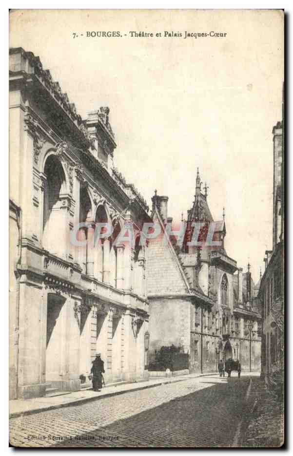 CPA Bourges Theatre Et Palais Jacques Coeur