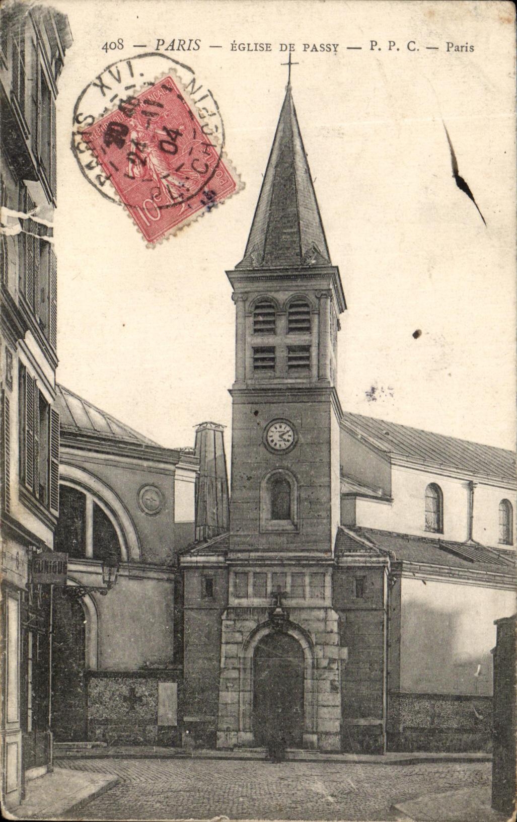 CPA Paris Eglise De Passy Paris