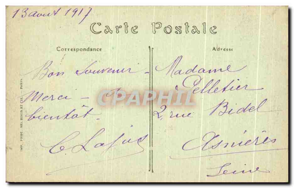 CPA Franconville Vue Generale Paysanne dans les champs — Back