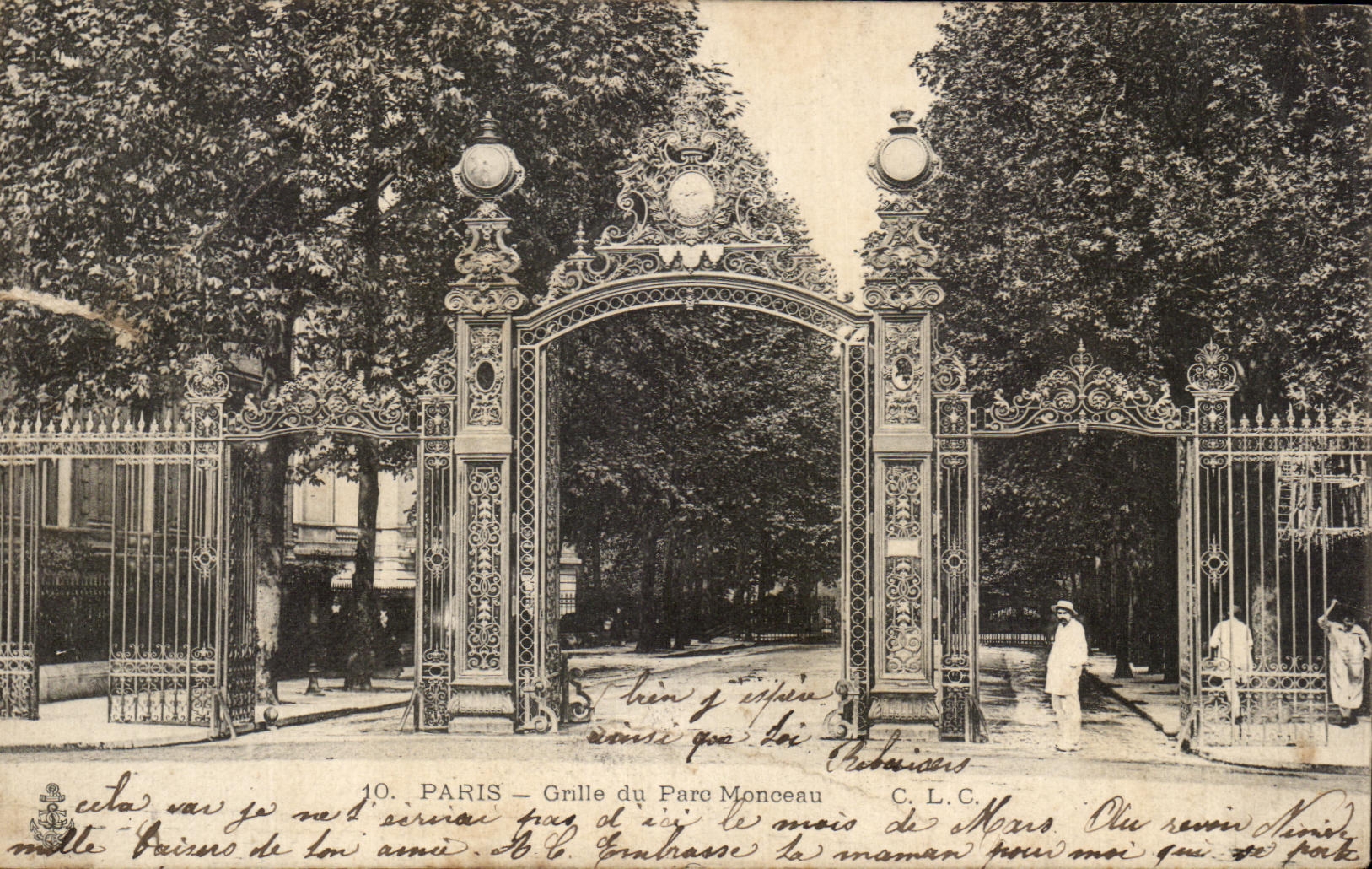 Paris — Grille du Parc Monceau — C.L.C. n°10