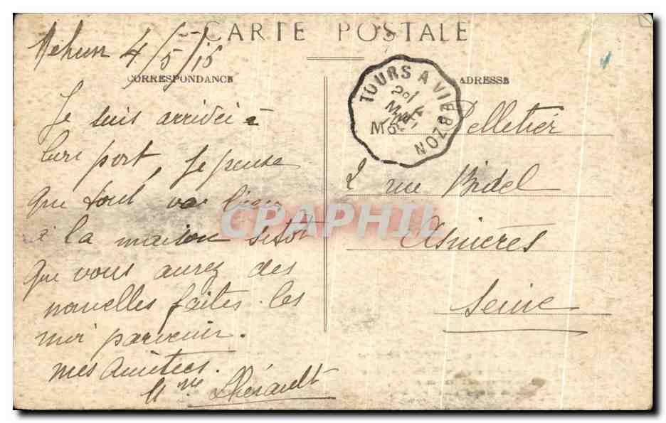 CPA Les chansons De Jean Rameau Illustrees En r(venant des noces Folklore Costume Mariage  — Verso