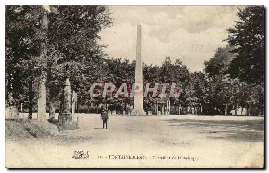 Fontainebleau — Carrefour de l'Obélisque — CPAPHIL n°16