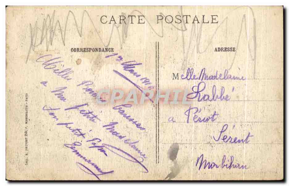 Souain (Marne) — After the Bombardment — R.P. Paris — Back
