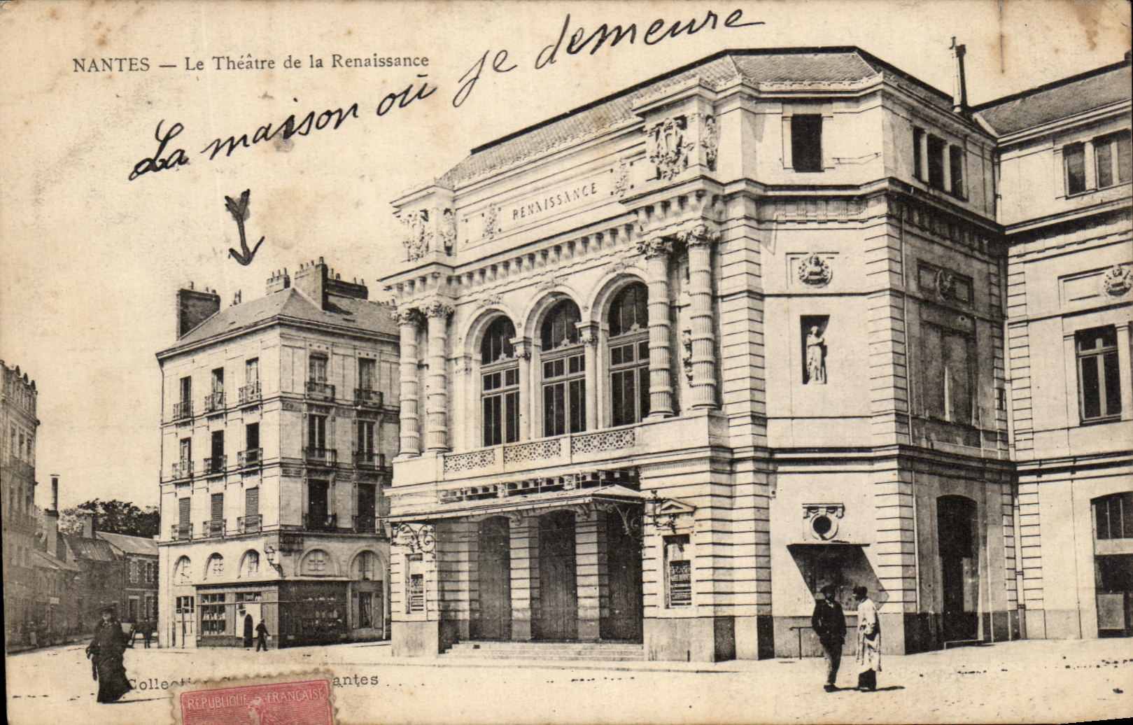 CPA Nantes Le Theatre De La Renaissance