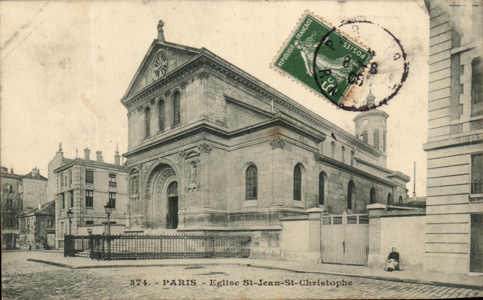 CPA Paris Eglise St Jean St Christophe