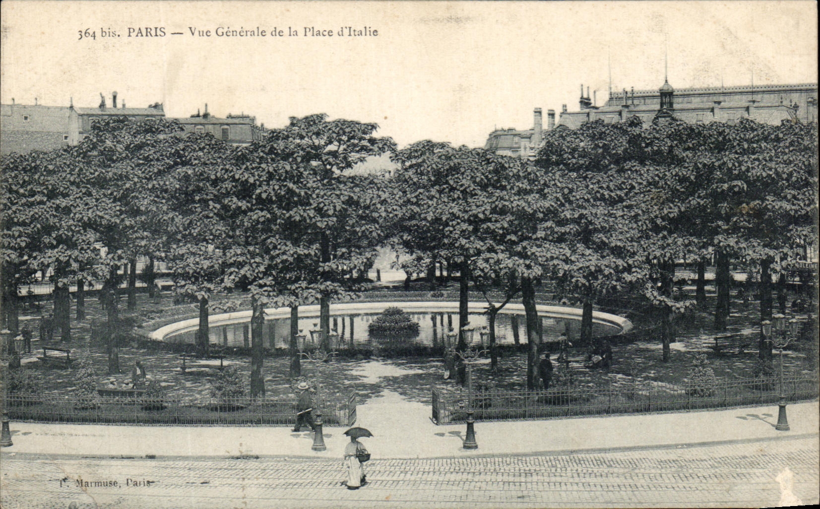 CPA Paris Vue Generale De La Place d'Italie