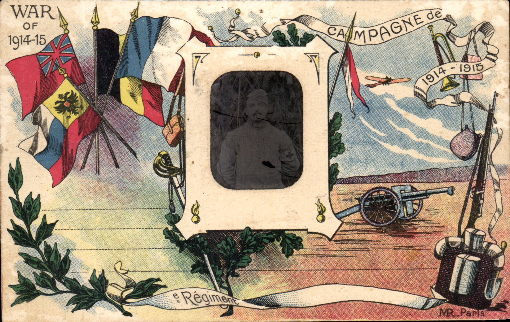 CPA Campagne Militaria