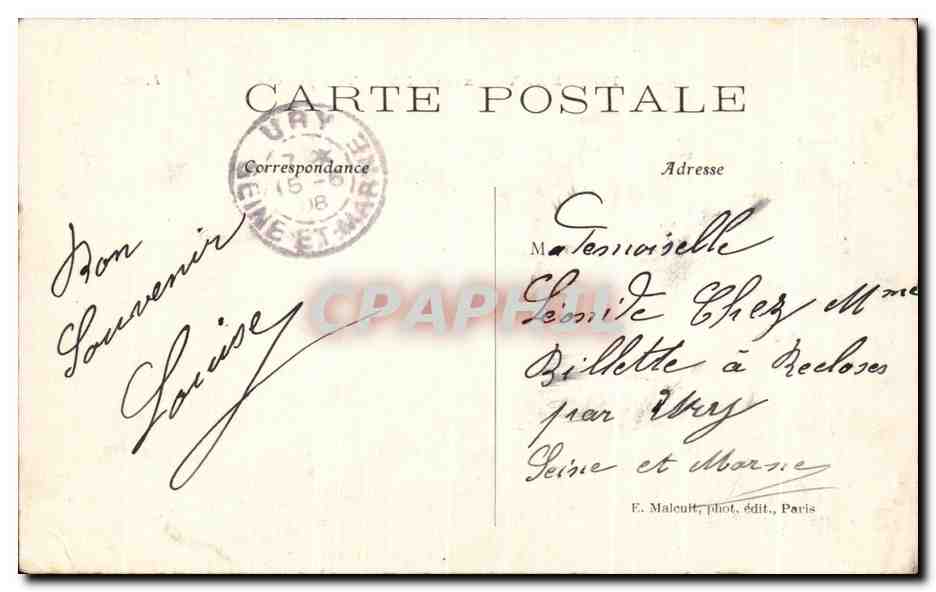 CPA Fontenay aux Roses Vue generale — Rückseite