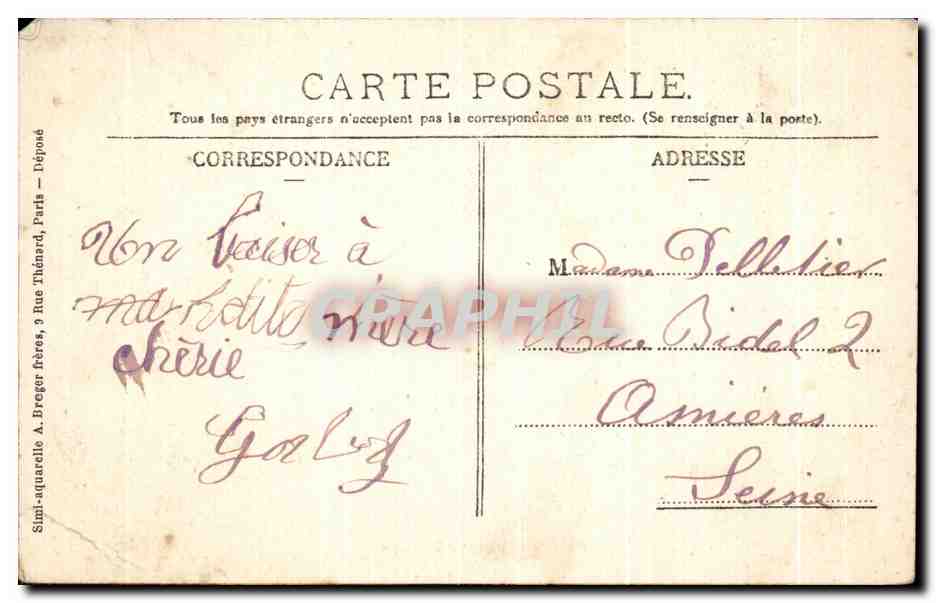CPA Ponchon L'Eglise — Rückseite