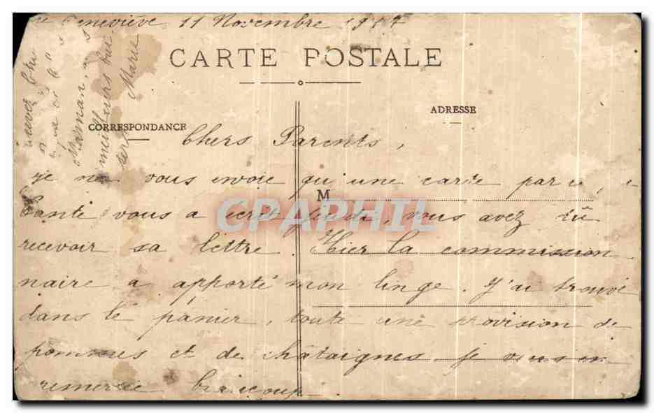 CPA Rennes Pensionnat Saint Genevieve Faubourg de Nantes Vue prise des Jardins — Verso