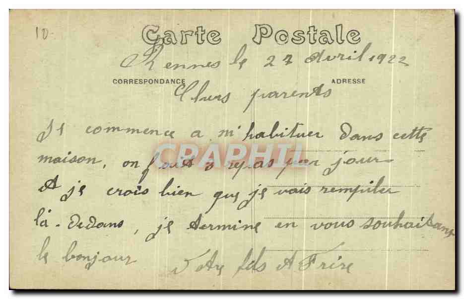 Rennes — Communauté de la Retraite, Intérieur de la Chapelle — A. Lamiré, Editeur, Rennes — Reverso
