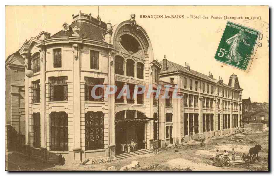 Besançon-les-Bains - Hôtel des Postes (inauguré en 1910) — éditeur G. Léonard