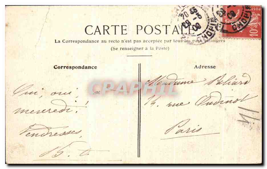 CPA Colonies Francaises Madagascar Mananara Ancienne residence de l'administrateur  — Rückseite