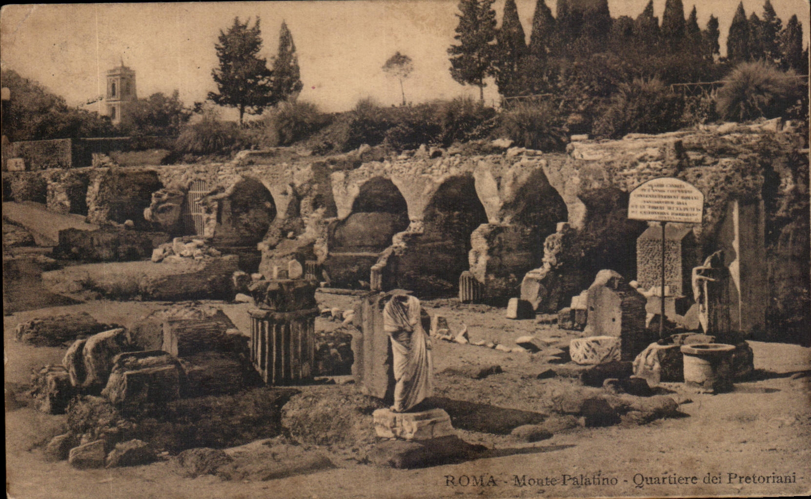CPA Roma Monte Palatino Quartiere Del Pretoriani