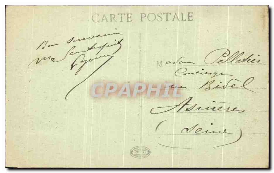 CPA Cannes Plage Boulevard De La Croisette — Verso