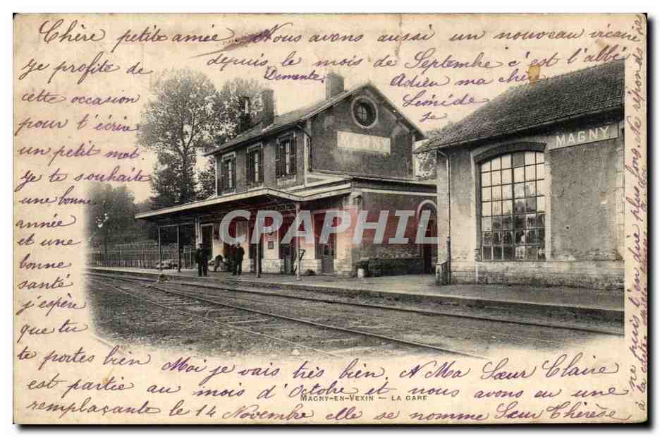 CPA Magny En Vexin La Gare