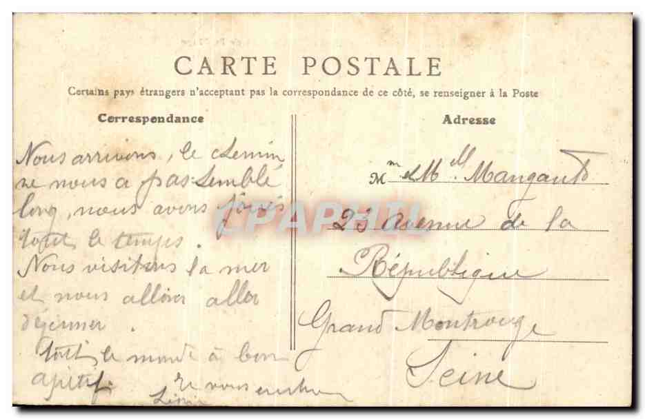 Luc-sur-Mer (Calvados) — Un coin de la Plage — éditeur inconnu, n° 39 — Verso