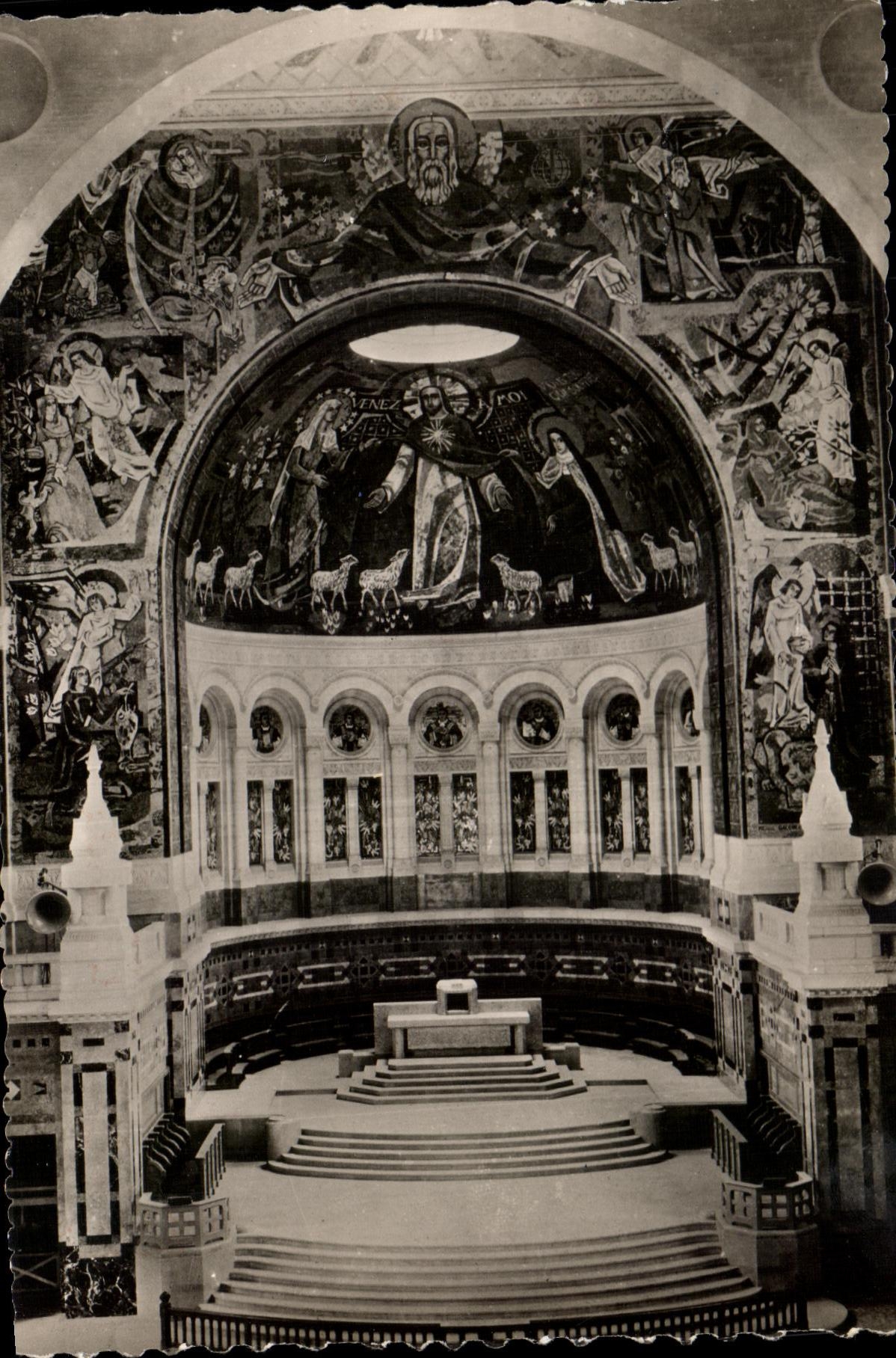 CPSM la Basilique De Lisieux Are Triomphal et Choeur