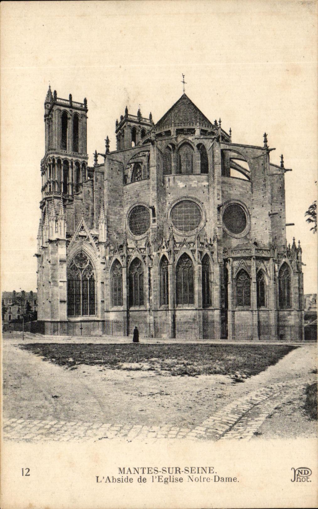 Mantes-sur-Seine — L'Abside de l'Église Notre-Dame — JND Phot.