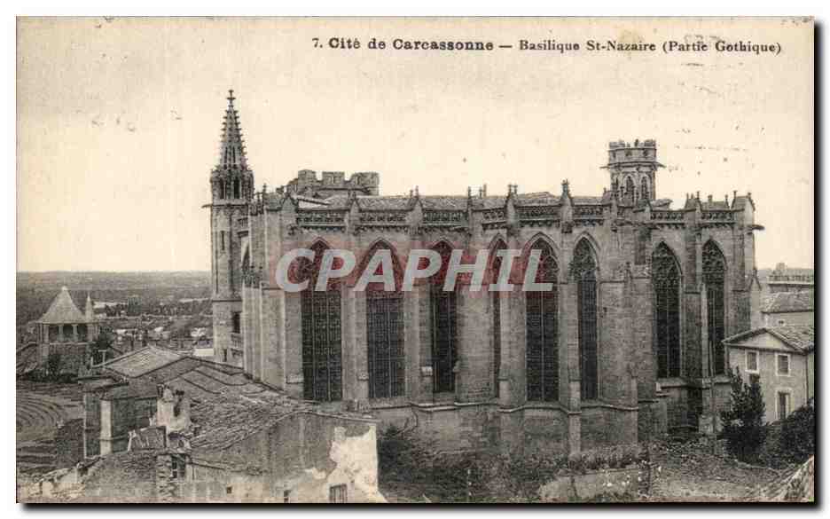 CPA Cite de Carcassonne Basilique St Nazaire