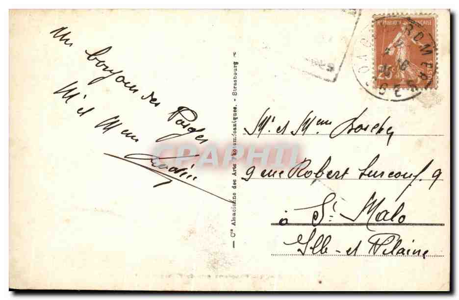 GÉRARDMER - Panorama pris de l'Observatoire du Pheny — CPAPHIL n°83 — Verso