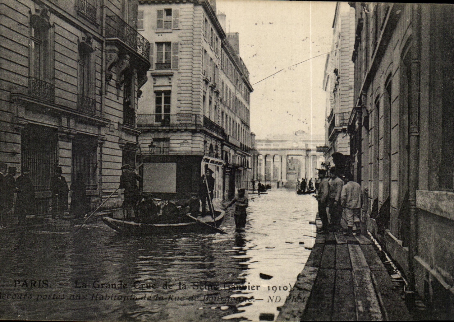 Paris — La Grande Crue de la Seine (Janvier 1910) — ND Phot