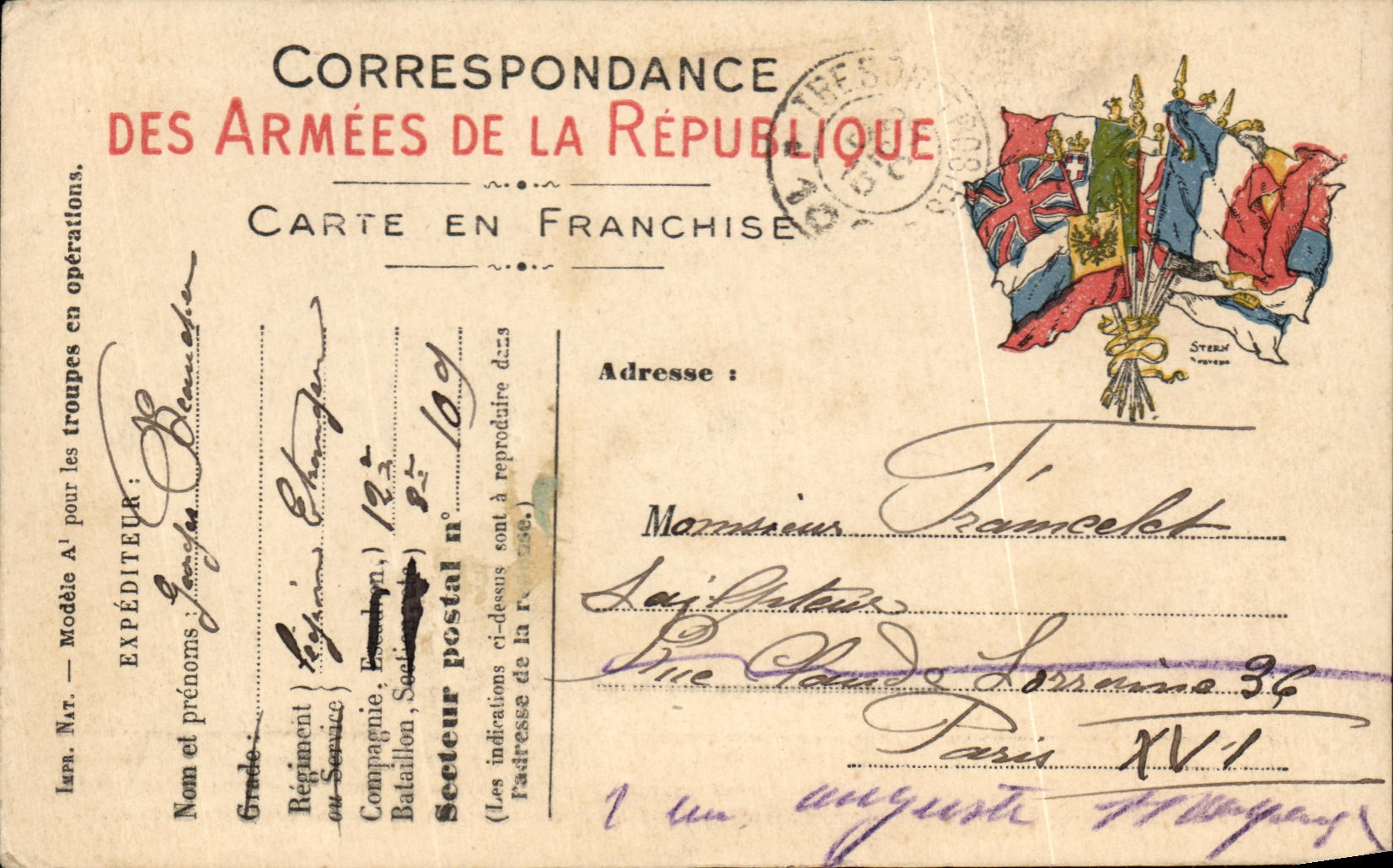 Carte de Franchise Framcelet Paris 