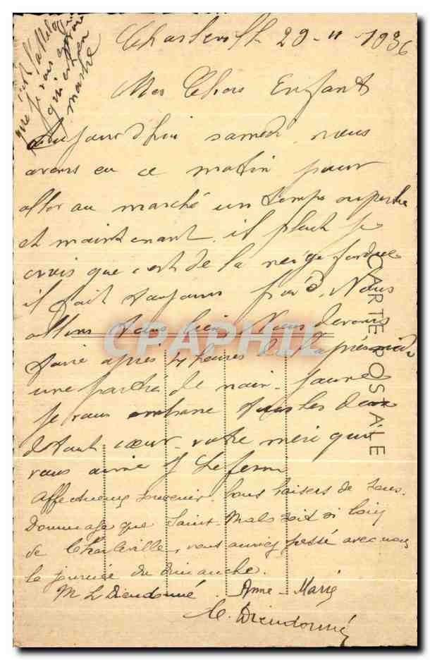 CPA Charleville Le Defrichement Boeufs Charrue  — Rückseite